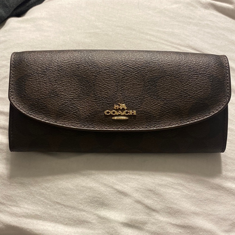 New Orange/Brown Coach Wallet
